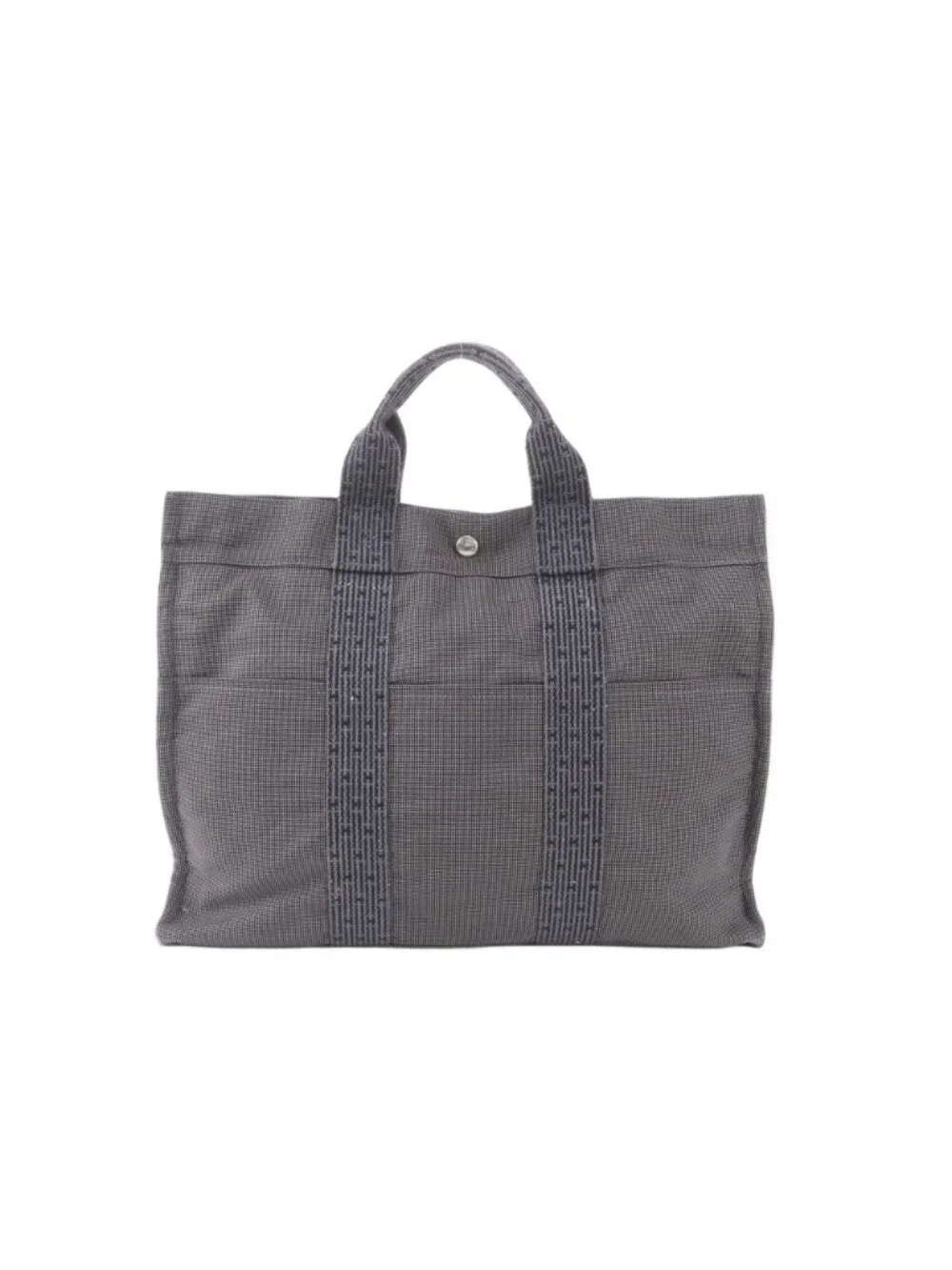 Hermes Her Line MM Tote Shoulder Business Document Gray